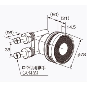 給湯器 部材 ノーリツ 【循環アダプターJX-JL10 0709087】 - まいどDIY