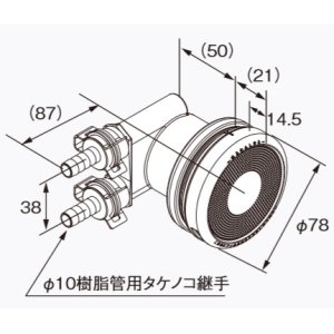 給湯器 部材 ノーリツ 【循環アダプターJX-JL10 0709087】 - まいどDIY