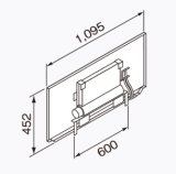 画像: 給湯器 部材 ノーリツ 【暖房エプロン 12/D-SW-1 0709365】 バスイング(GTS)専用部材 1200mmタイプ用 [♪]