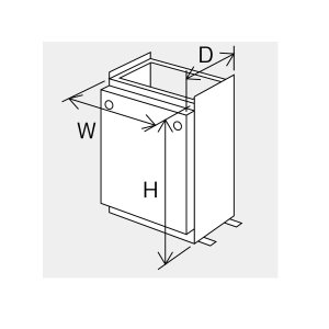 パーパス SD-6042 ガス給湯器 部材 据置台 (H=600) 塩害対策塗装品
