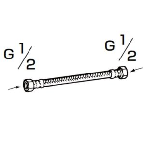 画像: INAX/LIXIL　CWA-24D　シャワートイレ用付属部品 ロ―タンクフレキホース 350mm [□]