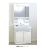 画像: クリナップ 【M-753CHVH + BTSL75TVHJTS】 BTSシリーズ 間口75cm ミラーキャビネット(3面鏡・くもり止めヒーター付)+洗面化粧台開きタイプ  [♪△]