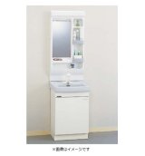 画像: クリナップ 【M-501CTSN + BTSL50TSHJTS】 BTSシリーズ 間口50cm ミラーキャビネット(1面鏡)+洗面化粧台開きタイプ  [♪△]