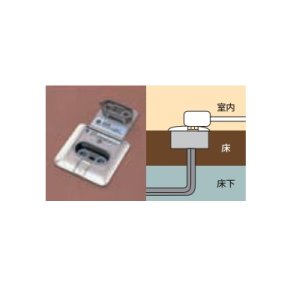 画像: パロマ 【DFC-WC-FDA】 ファンコンベクター部材 温水コンセント床埋込みタイプ