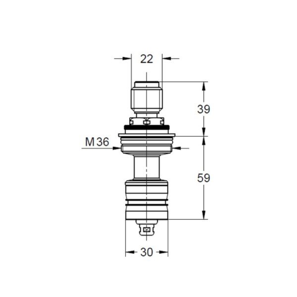 画像2: グローエ　47310000　パーツ ワックスサーモスタット サイズ3/4”用 [■] (2)