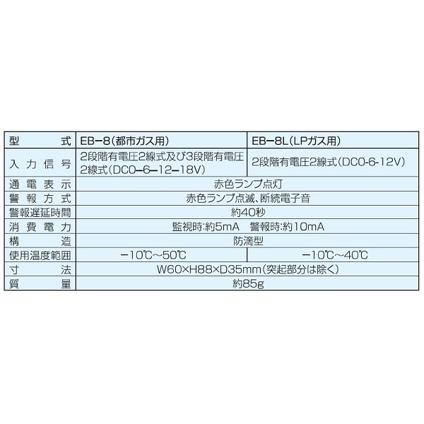 画像2: 新コスモス　EB-8　戸外ブザー 都市ガス用 ※受注生産品 [§◎] (2)