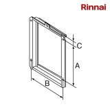 画像: リンナイ【UOP-3030-A 25-7837】扉内設置用取付BOX 509×518×42 560 ガス給湯器 部材 [■]