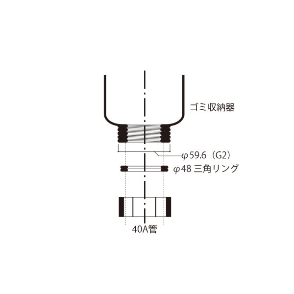 画像1: onedo/ワンド/旧マイセット 直管アダプター 各種器具 ゴミ収納器 直管アダプター 【本体同時購入のみ】 [♪] (1)