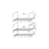 画像: onedo/ワンド/旧マイセット 水切棚 1200X1段 各種器具 水切棚 1段吊 【本体同時購入のみ】 [♪]