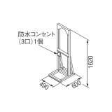 画像: リンナイ 【UOP-5001STD-1SQ 23-2284】 連結スタンド1SQ 業務用ガス給湯器 部材 [♪]