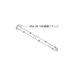 リンナイ 【UOP-E50MHS-4W65 23-2257】 水湯配管セット4W65 全長1122mm