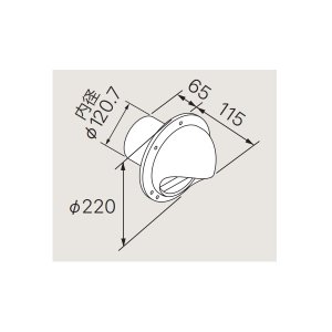 画像: ノーリツ [ φ120ベンドトップ 0707165 ] 業務用ガスふろ給湯器 部材