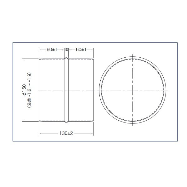 画像2: レンジフード部材 ノーリツ NP150A ニップル (2)