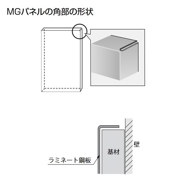 画像2: クリナップ M-09018ZMWN MGパネル 幅90cm×高さ180cm ウォールナット 受注生産品 §♪ (2)