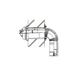 画像: パロマ TFW-110×75C-200C(K)L 給湯器部材 直出しウォールトップ 室外よりトップ取付タイプ 上方給排気タイプ