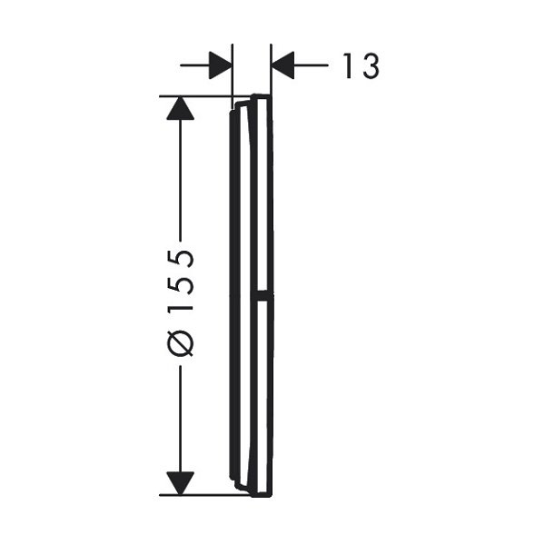 画像2: ハンスグローエ 15558000 ShowerSelect Comfort S バルブ 埋込式 3アウトレット切替用 φ155(化粧部) クロム ♪ (2)