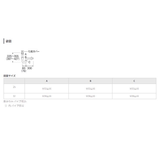 画像2: 三栄水栓 H750A-MDP-32 洗面器排水トラップ アフレナシPトラップ 受注生産品 § (2)