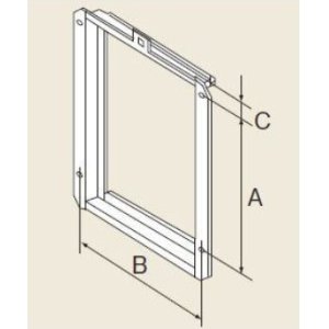 画像: ガス給湯器 部材 リンナイ　UOP-P030　扉内設置用取付BOX [≦]