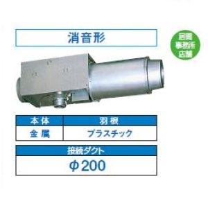 画像: 日本キヤリア/旧東芝 DVC-25HN 換気扇 居間・事務所・店舗用 ダクト用換気扇 中間取付タイプ 消音形