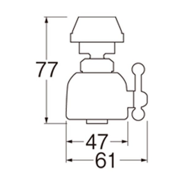 画像2: 水栓金具 三栄水栓　PM207　切替シャワー・水こし・定量止水 キッチンシャワー (2)