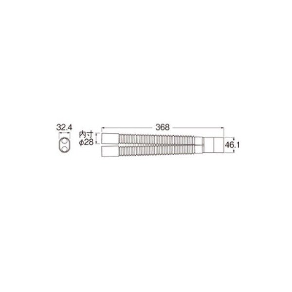 画像2: 水栓部材 三栄水栓　R5432　さや管ジョイントカバーセット (2)