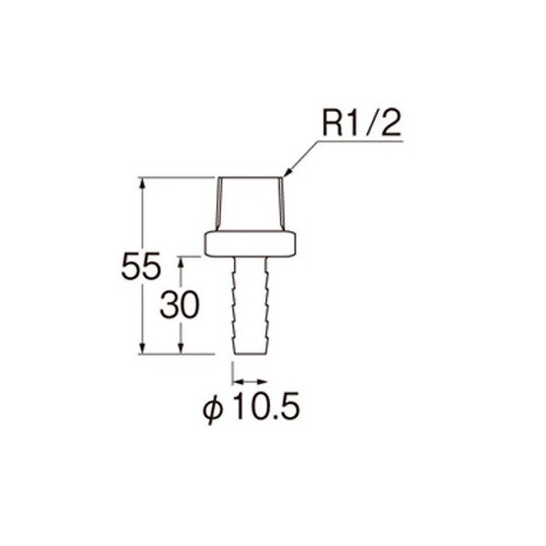 画像2: 水栓金具 三栄水栓　T4215-42S-10A　ペアホース金具セット (2)