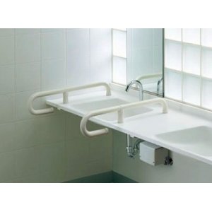 画像: トイレ用手すり TOTO　T112CP5S P7/DB9　人工大理石カウンター用 ※受注生産品 [■§]