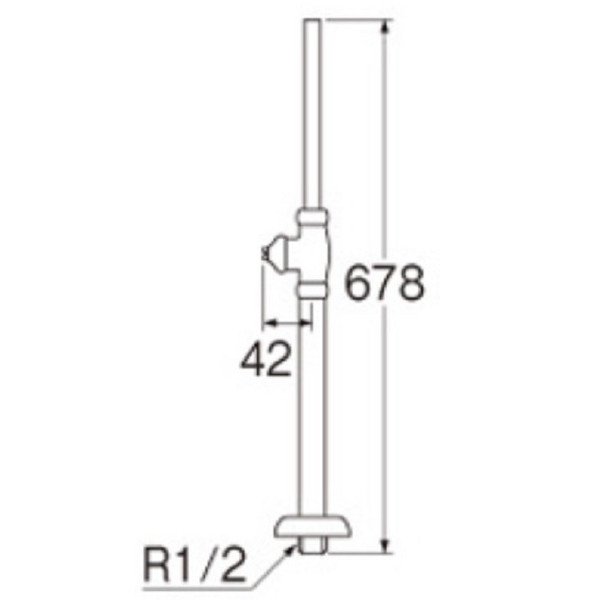 画像2: 水栓金具 三栄水栓　V21JSD-13　止水栓 バルブ ストレート形止水栓 D式ストレート形止水栓 (2)