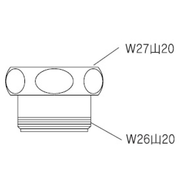 画像2: 配管部品 KVK　Z416644　異径アダプター (2)