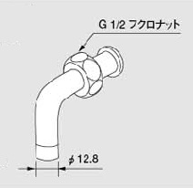 画像1: 給湯器 部材 ノーリツ　【銅管用ふろ継手Lセット（2コ入り） 0501807】　追いだき配管部材（循環アダプターHX用） (1)