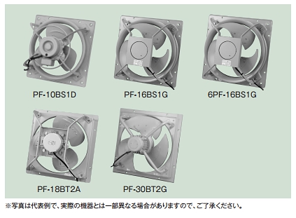 テラル PF-18BS1A 換気扇 圧力扇 羽根径 45cm 標準形 PF型 排気形 単相