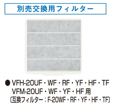 画像1: 換気扇部材 日本キヤリア/旧東芝 F-20UF 交換用フィルター（3枚入） (1)