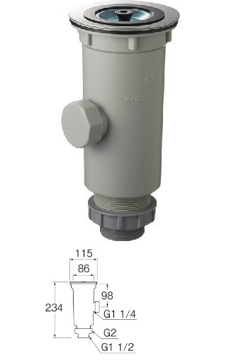 水栓金具 三栄水栓 H6511 流し排水栓 - まいどDIY