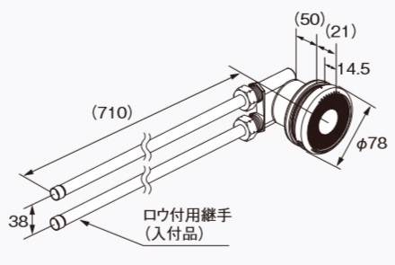 給湯器 部材 ノーリツ 【循環アダプターJX-TL700 0709094】 - まいどDIY