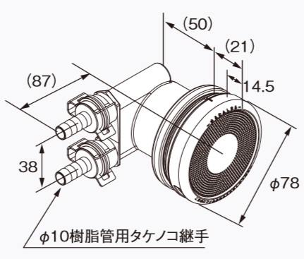 ノーリツ 給湯器 部材 ノーリツ 【DL給排気トップチャンバ 522 S.B