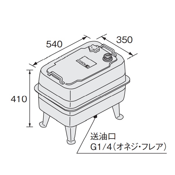 画像1: ノーリツ 【 FT-40S 0703222 】 石油給湯器 部材 オイルタンク (1)