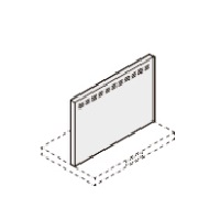 画像1: サンウェーブ/LIXIL　RFP-6-565HW　レンジフード別売パーツ ASRシリーズ用金属幕板 高さ60cm用 間口60cm ホワイト [△] (1)