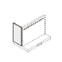 画像1: サンウェーブ/LIXIL　RSP-A-665HK　レンジフード別売パーツ ASRシリーズ用横幕板 高さ70cm用 ブラック [△] (1)