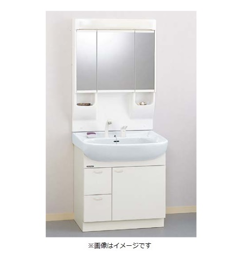 画像1: クリナップ 【M-753CHVH + BTSL752VHJTS】 BTSシリーズ 間口75cm ミラーキャビネット(3面鏡・くもり止めヒーター付)+洗面化粧台引出しタイプ  [♪△] (1)