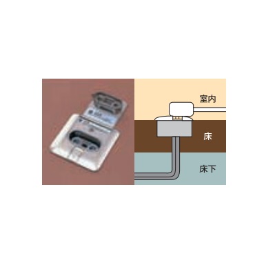 パロマ 【DFC-WC-FDA】 ファンコンベクター部材 温水コンセント床