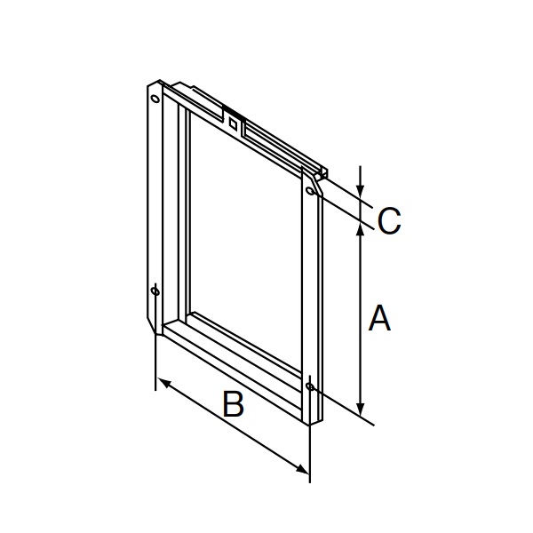 画像1: リンナイ 【UOP-5030-3-TM 24-5263】 扉内設置用取付BOX 509×286×42 2連用 ガス給湯器部材 [■] (1)