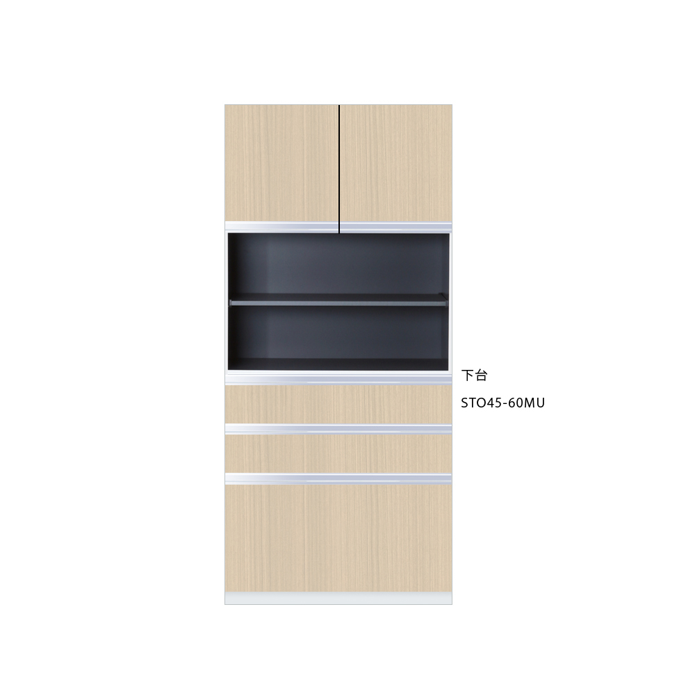 onedo/ワンド/旧マイセット STO45-60MU-[LG] 木目 STO型 壁面収納