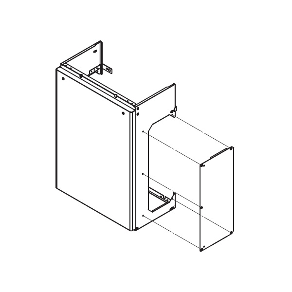 画像1: リンナイ 【WOP-N101Z(K)UW-650 23-2209】 配管カバー 業務用ガス給湯器 部材 (1)