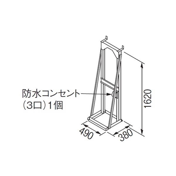 画像1: リンナイ 【UOP-5001STD-1SPT 23-2332】 連結スタンド1SPT 業務用ガス給湯器 部材 [♪] (1)