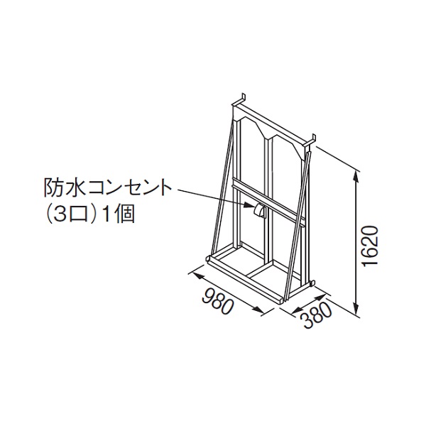 画像1: リンナイ 【UOP-5001STD-2SPT 23-2349】 連結スタンド2SPT 業務用ガス給湯器 部材 [♪] (1)