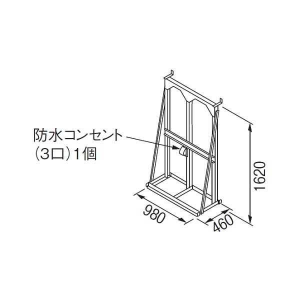 画像1: リンナイ 【UOP-5001STD-2SQPT 23-2357】 連結スタンド2SQPT 業務用ガス給湯器 部材 [♪] (1)