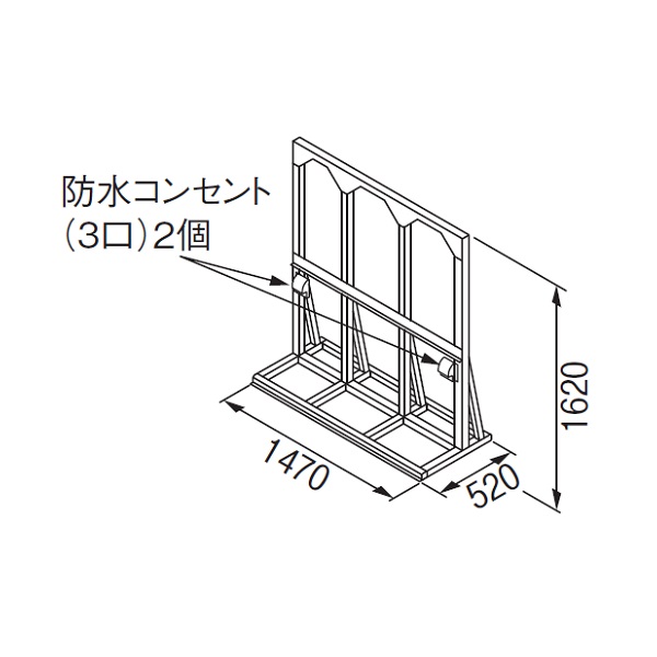 画像1: リンナイ 【UOP-5001STD-3S 23-2314】 連結スタンド3S 業務用ガス給湯器 部材 [♪] (1)