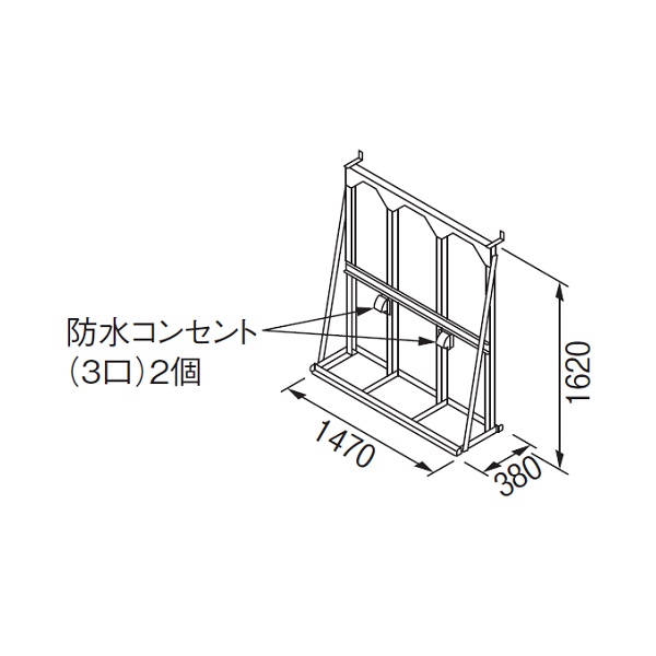 画像1: リンナイ 【UOP-5001STD-3SPT 23-2365】 連結スタンド3SPT 業務用ガス給湯器 部材 [♪] (1)