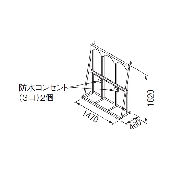 画像1: リンナイ 【UOP-5001STD-3SQPT 23-2373】 連結スタンド3SQPT 業務用ガス給湯器 部材 [♪] (1)