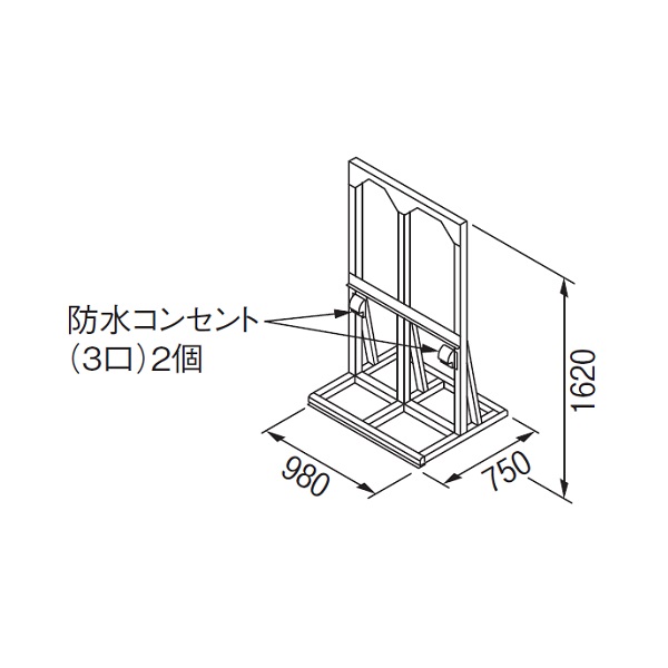 画像1: リンナイ 【UOP-5001STD-4WQ 23-2412】 連結スタンド4WQ 業務用ガス給湯器 部材 [♪] (1)